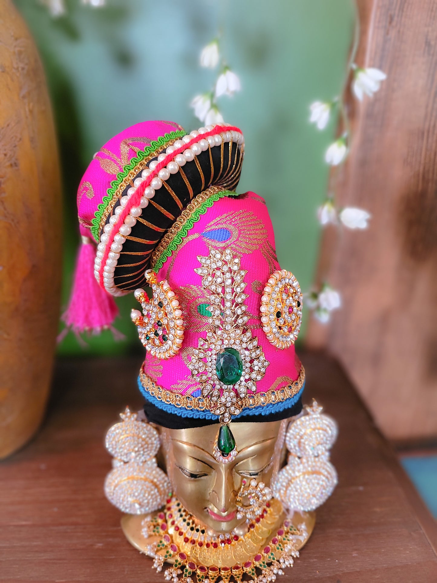 Vastra Kirita - Ammavaru Crown with Brocade Fabric