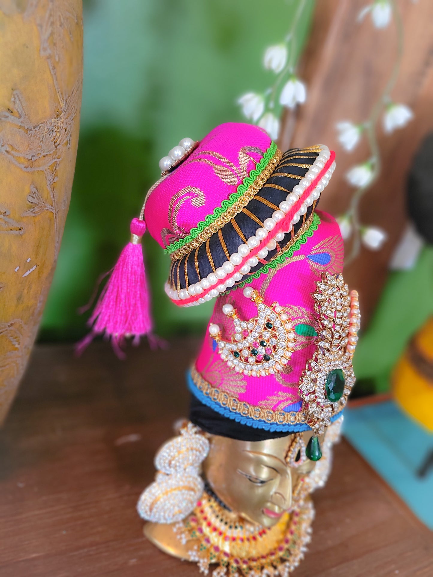 Vastra Kirita - Ammavaru Crown with Brocade Fabric