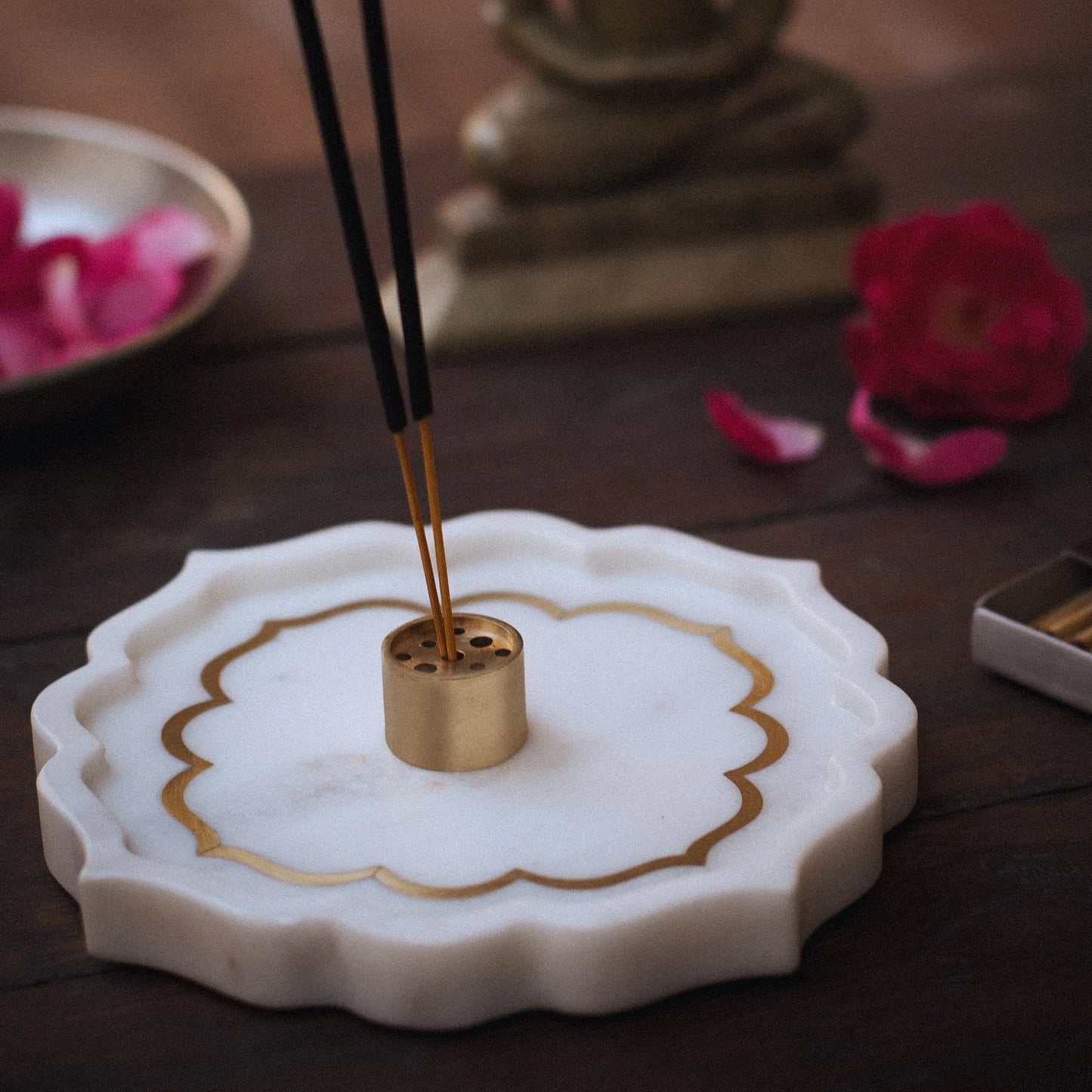 Vasantam - Marble Incense Holder