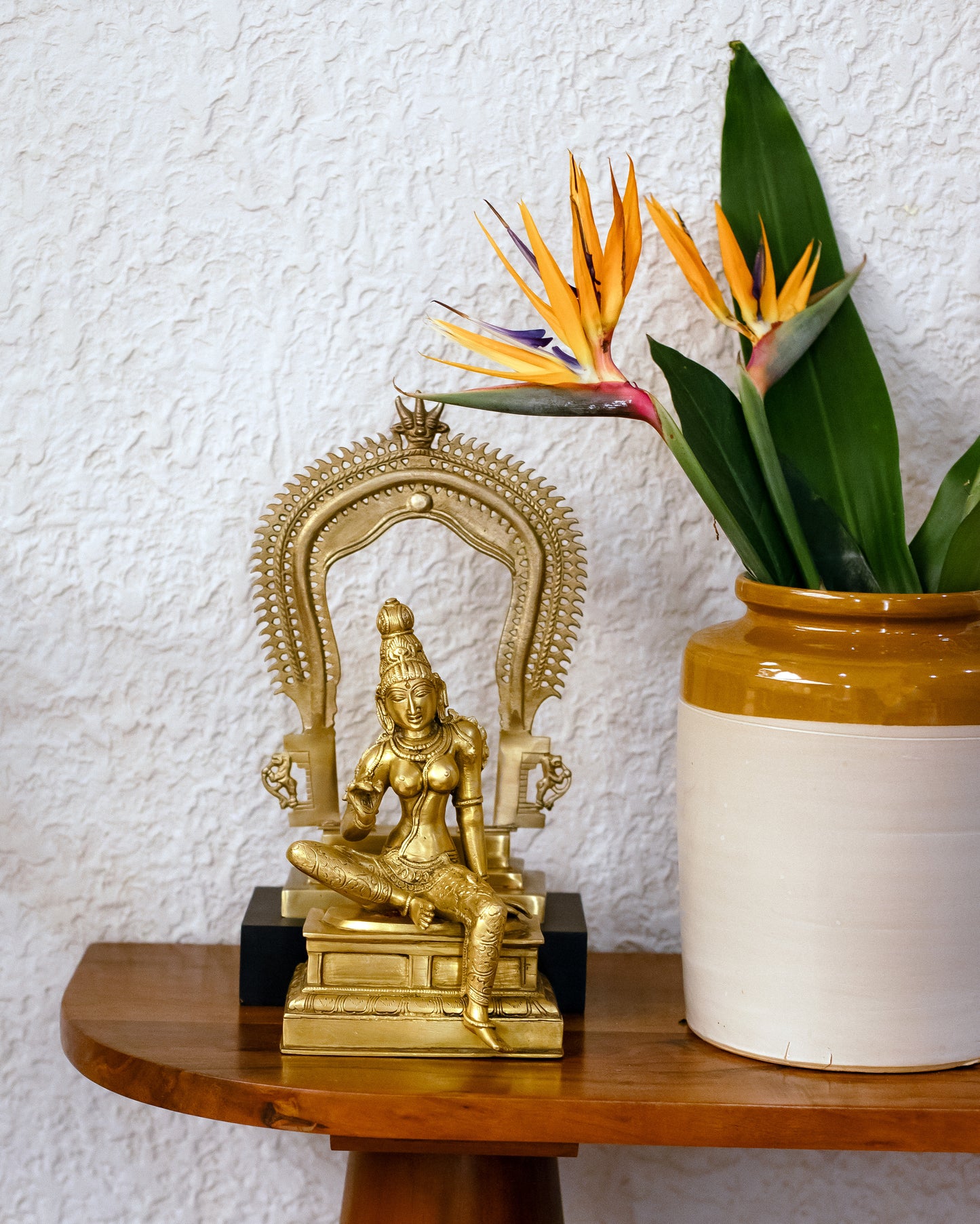Lalitha parameshwari - Antique Brass Ammavaru Idol