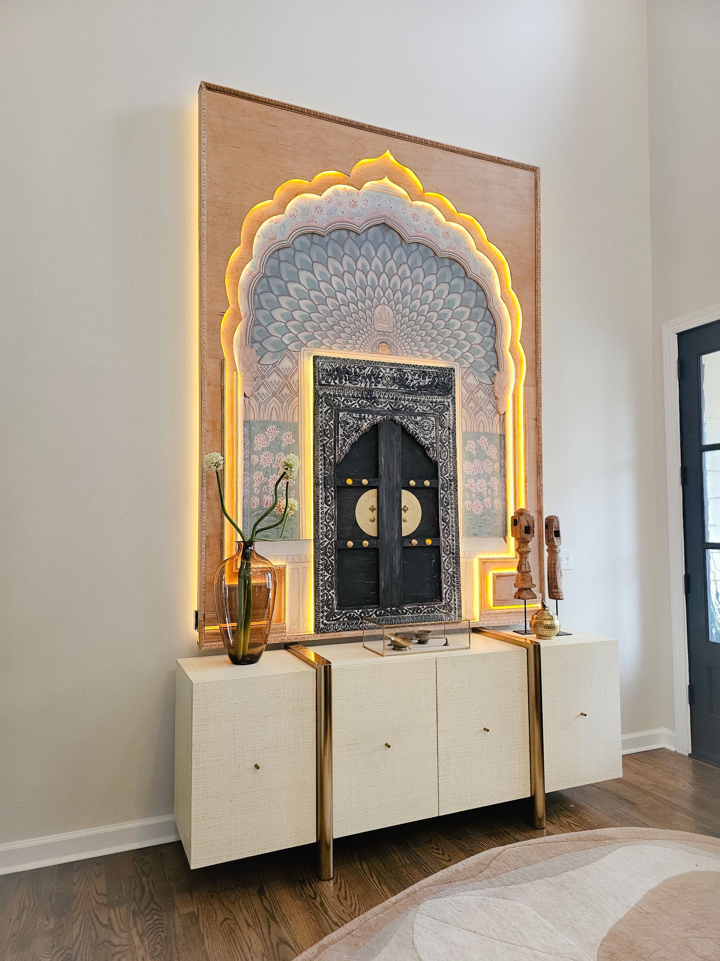 The Jaipur Lotus Gate - Grandeur Heritage-Inspired Wall Art