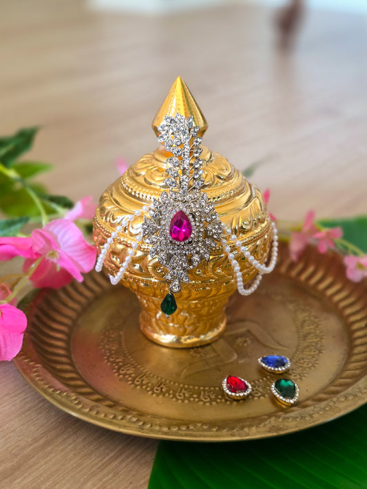 Rani Ratna Bindu kireetam - Set of 3 colors