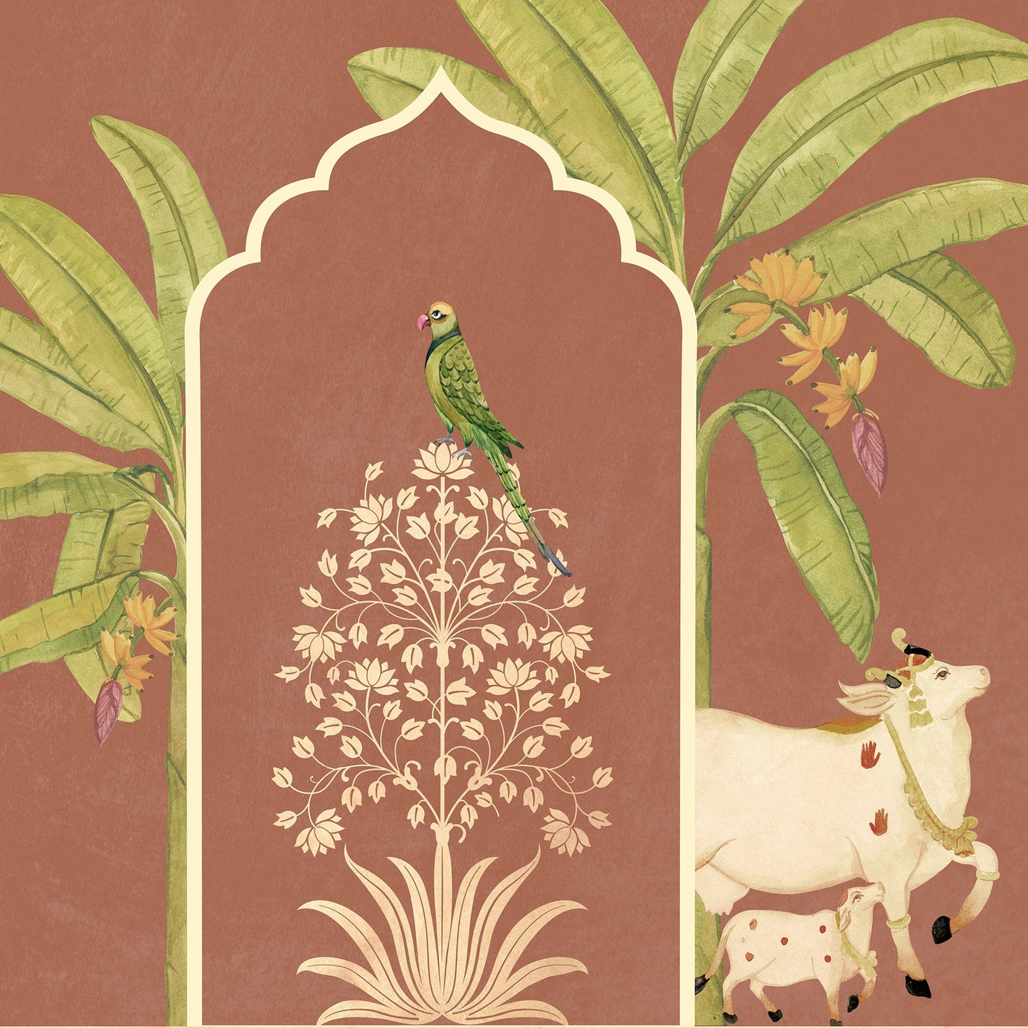 Avian Elegance | Pichwai and Architecture | My Space of Joy