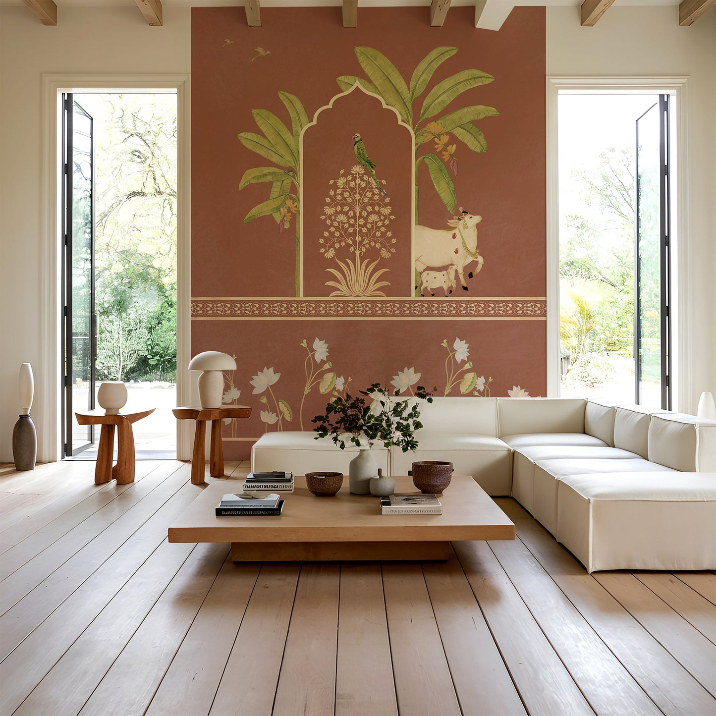 Avian Elegance | Pichwai and Architecture | My Space of Joy
