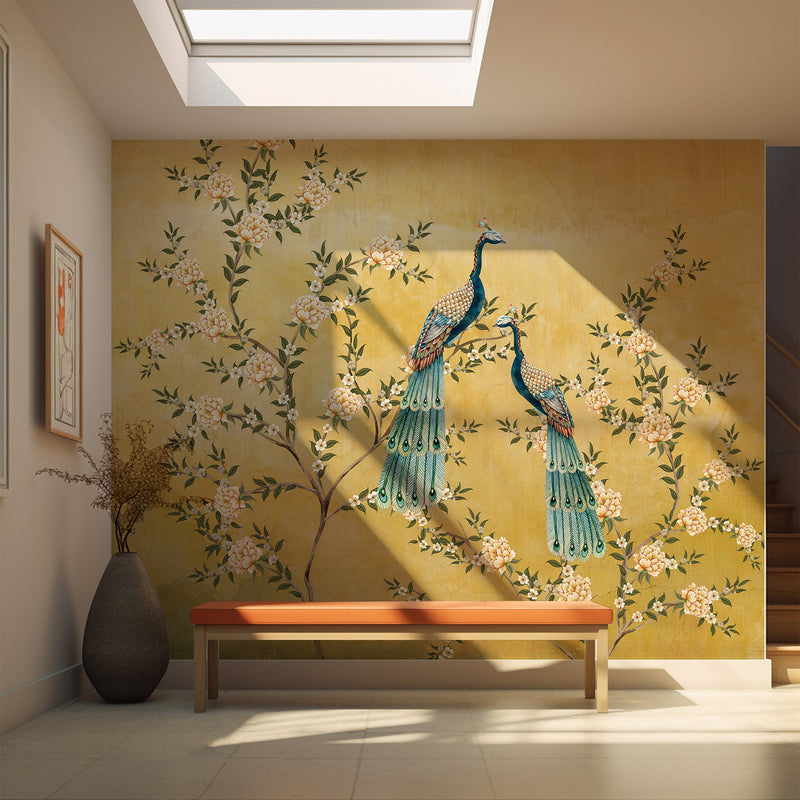 Serenade Of Seasons Peacocks | Chinoiseries