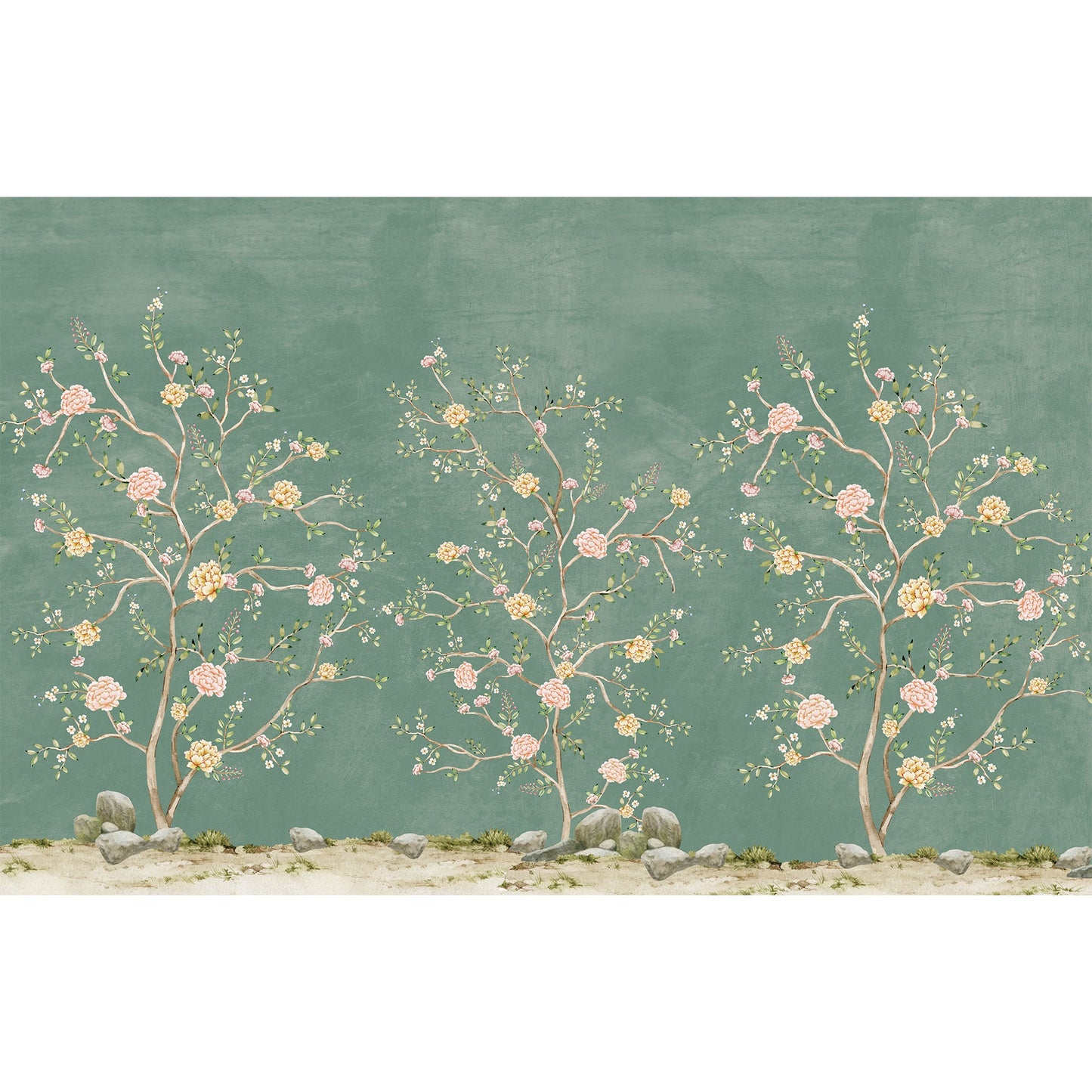 Ephemeral Elegance Dark Green | Chinoiseries | My Space of Joy