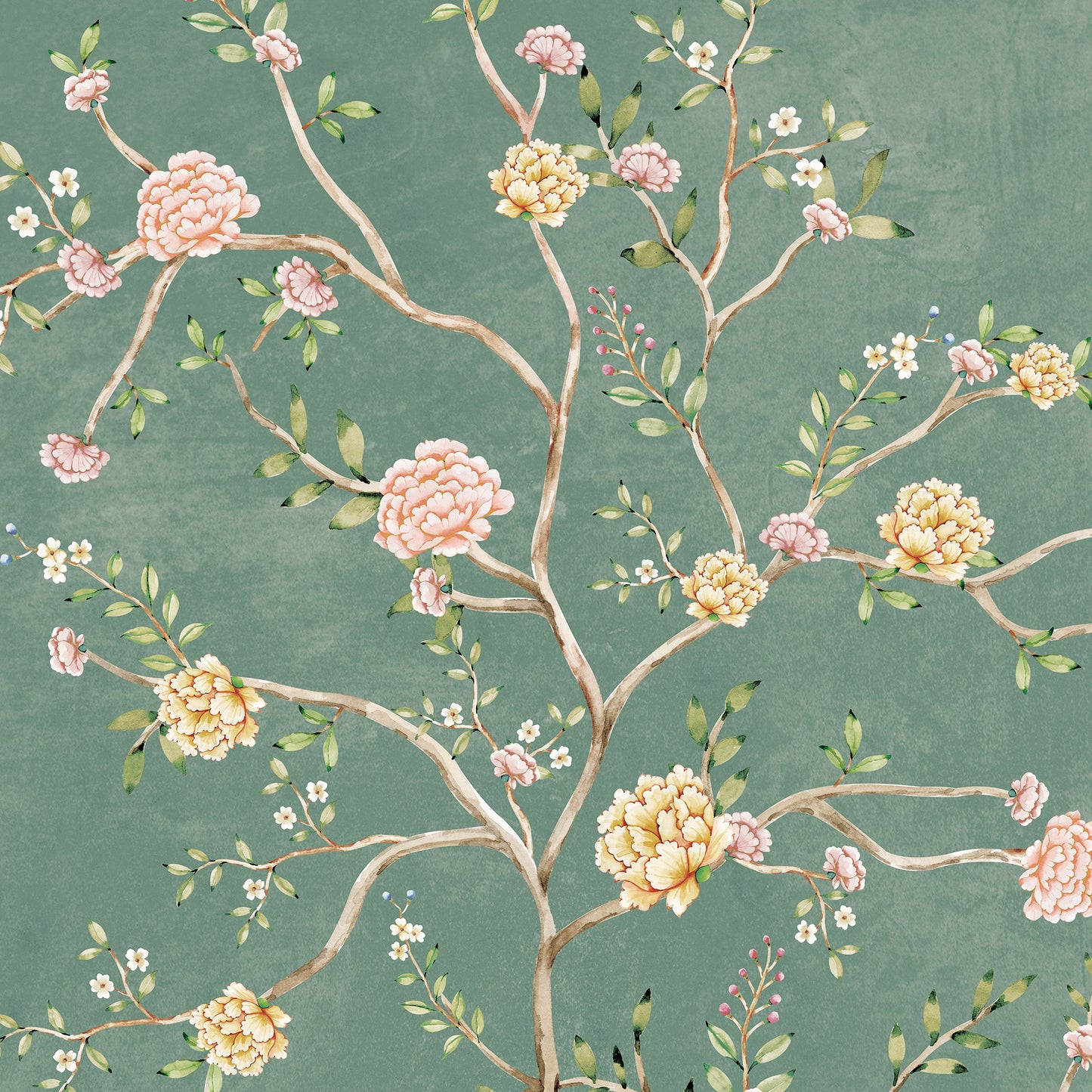 Ephemeral Elegance Dark Green | Chinoiseries | My Space of Joy
