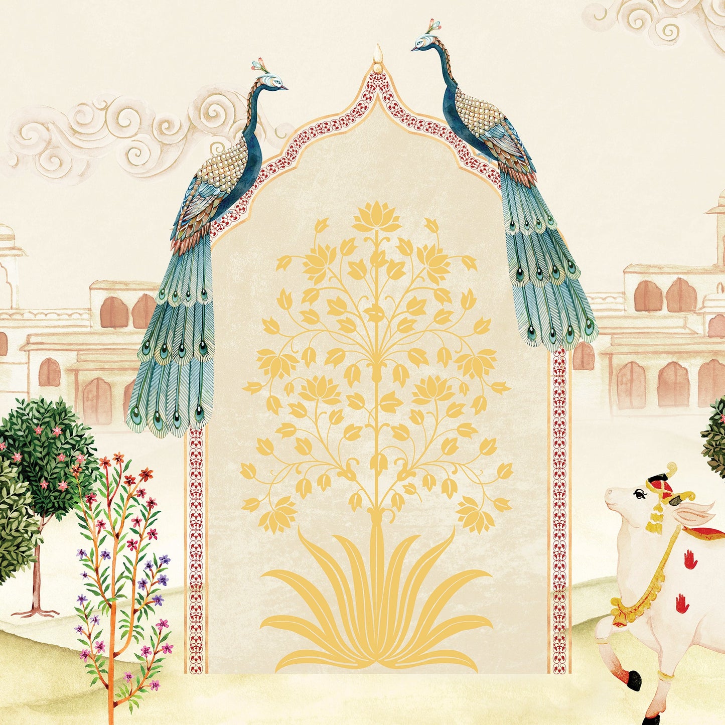 Divine Gateway | Pichwai and Architecture | My Space of Joy