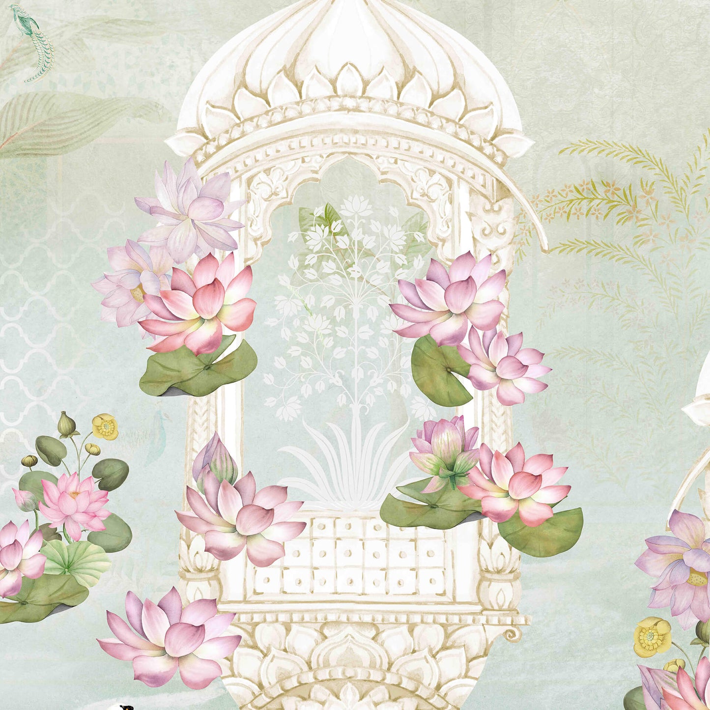 Lotus Garden | Pichwai and Architecture | My Space of Joy