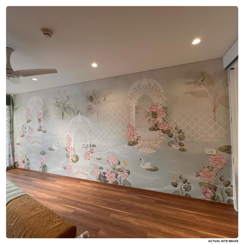 Lotus Garden | Pichwai and Architecture | My Space of Joy