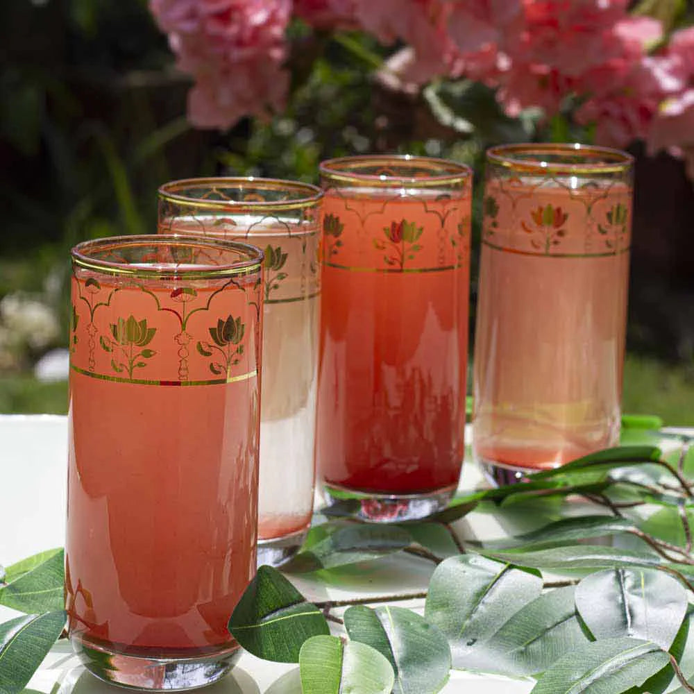 Kamalam – The Pichwai Kamal Glass Set