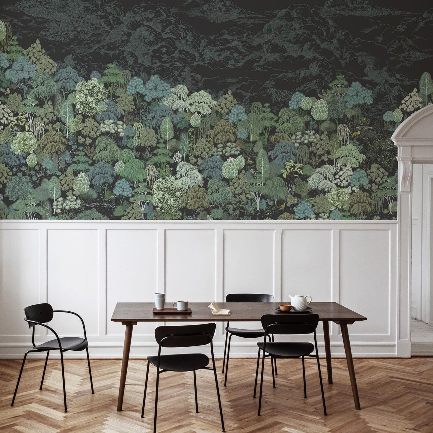 Deep Forest | Moody Botanical Wallpaper