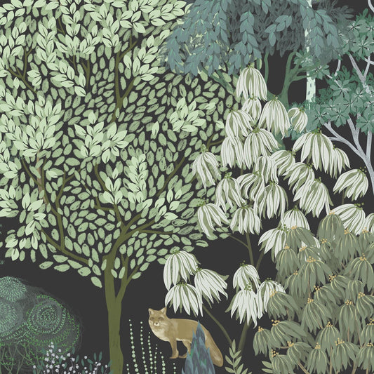Deep Forest | Moody Botanical Wallpaper