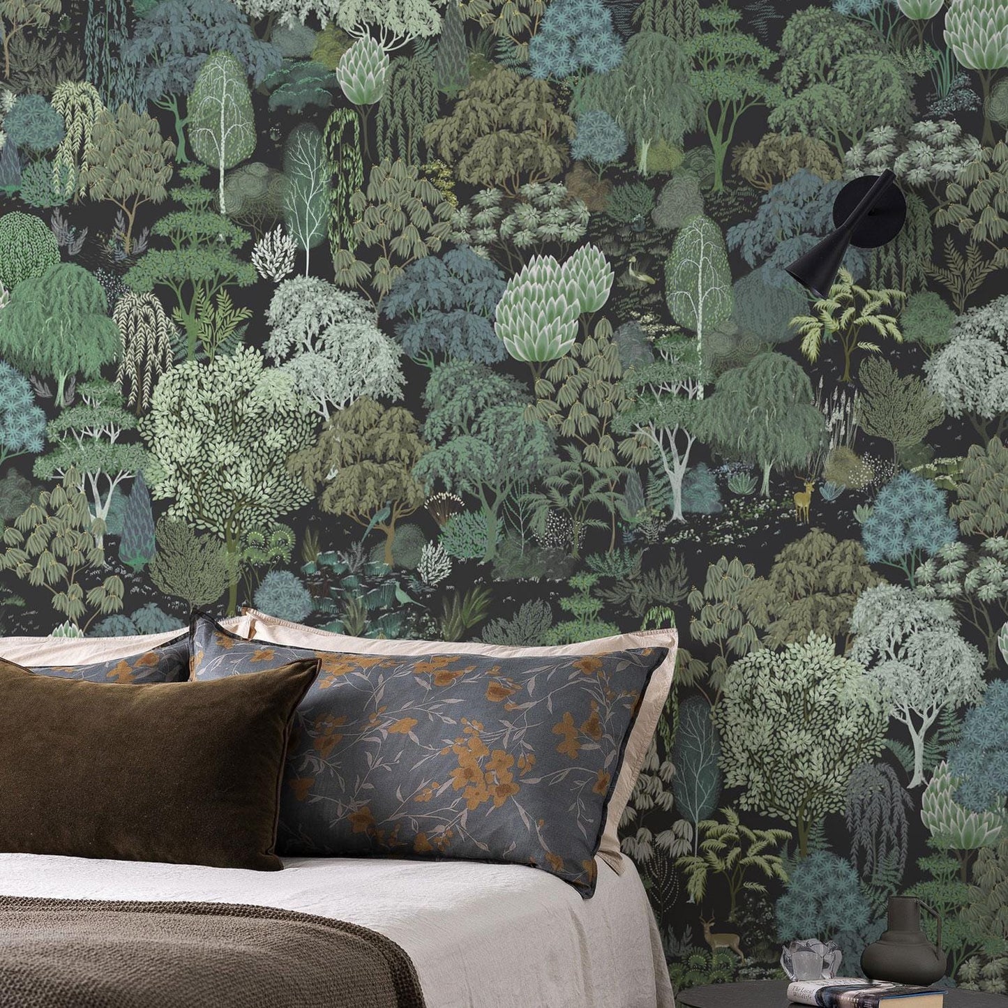 Deep Forest | Moody Botanical Wallpaper