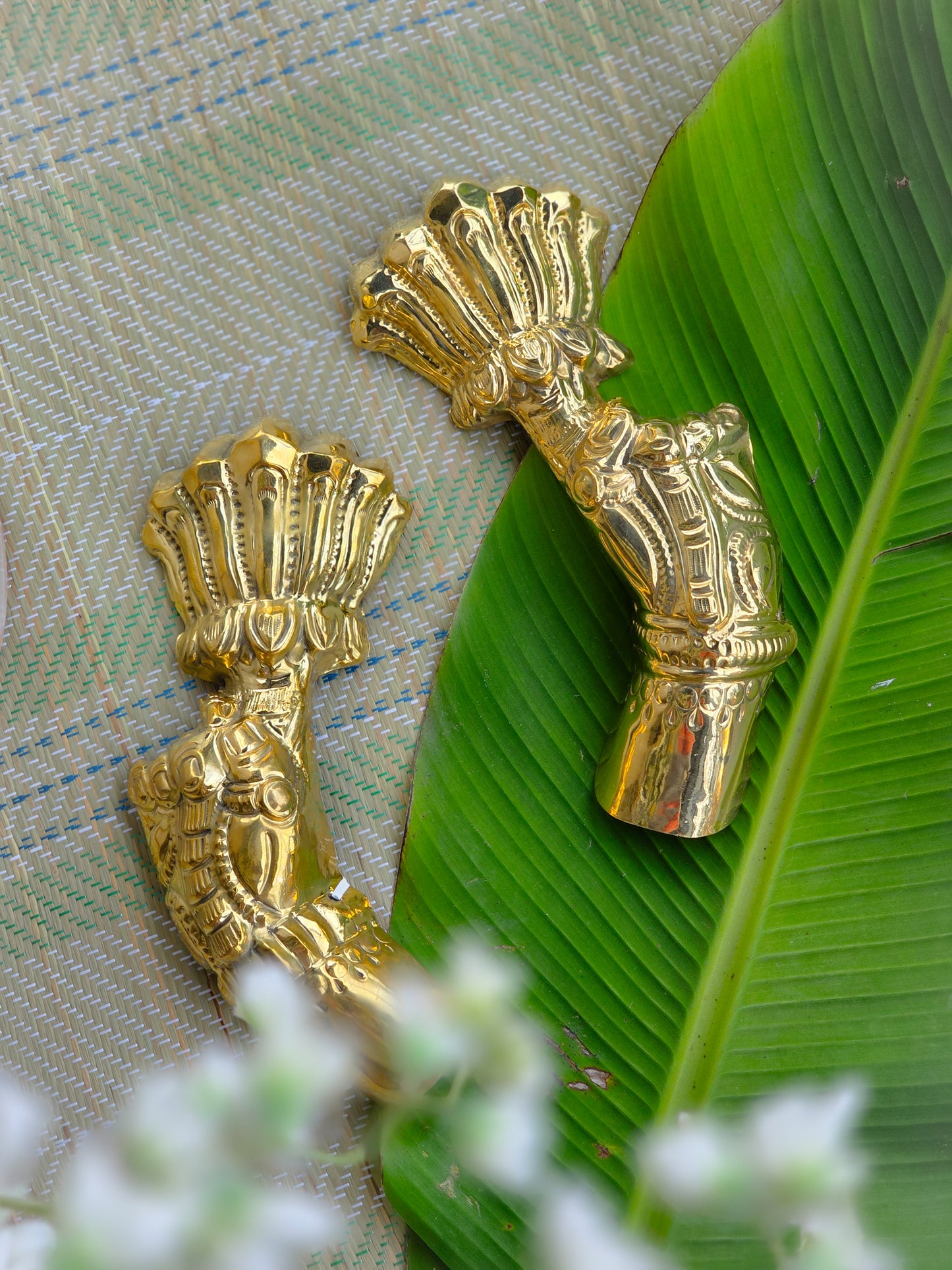 Padma Hastham - Brass lotus side hands
