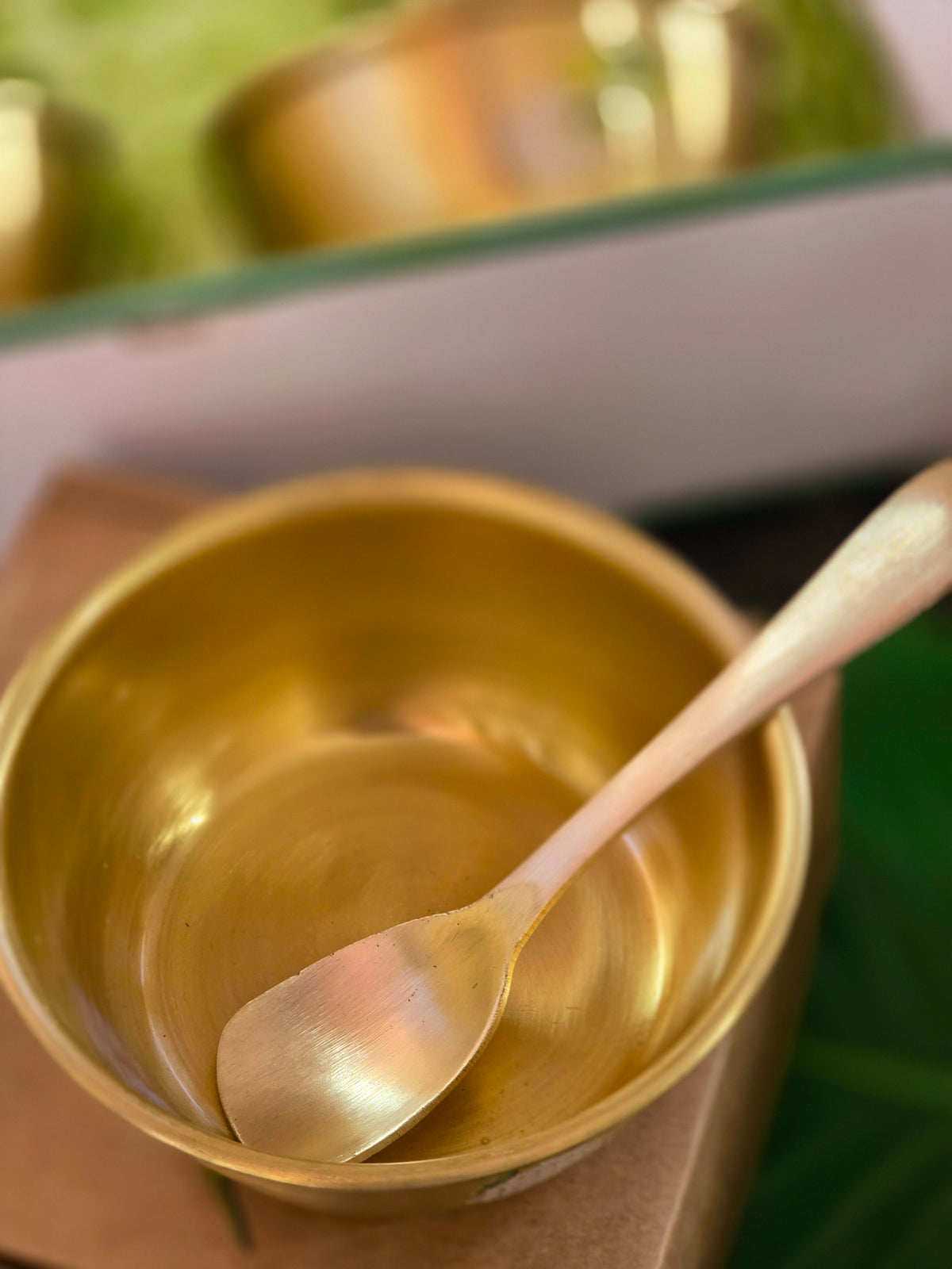 Kili Kolam Brass dessert bowls