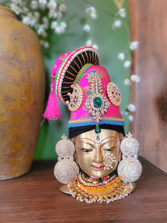 Vastra Kirita - Ammavaru Crown with Brocade Fabric