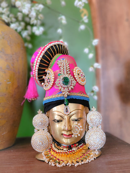 Vastra Kirita - Ammavaru Crown with Brocade Fabric