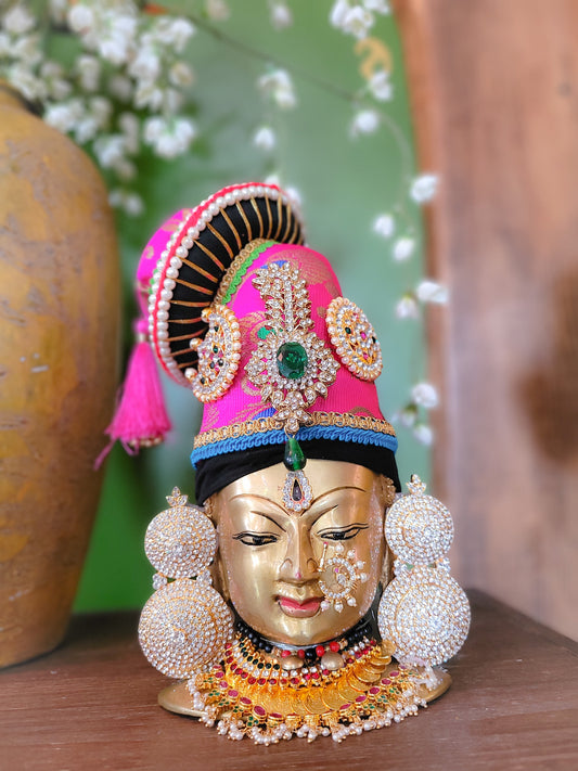 Vastra Kirita - Ammavaru Crown with Brocade Fabric