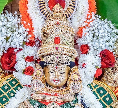 Divya Pathakam Koppu - Pearl Head Bun Ornament with Pathakam