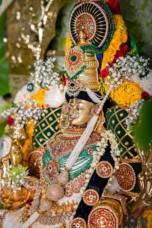 Jadau Koppu Pathakam - Pearl Head Bun Ornament with Pathakam