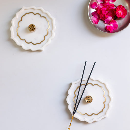 Vasantam - Marble Incense Holder 