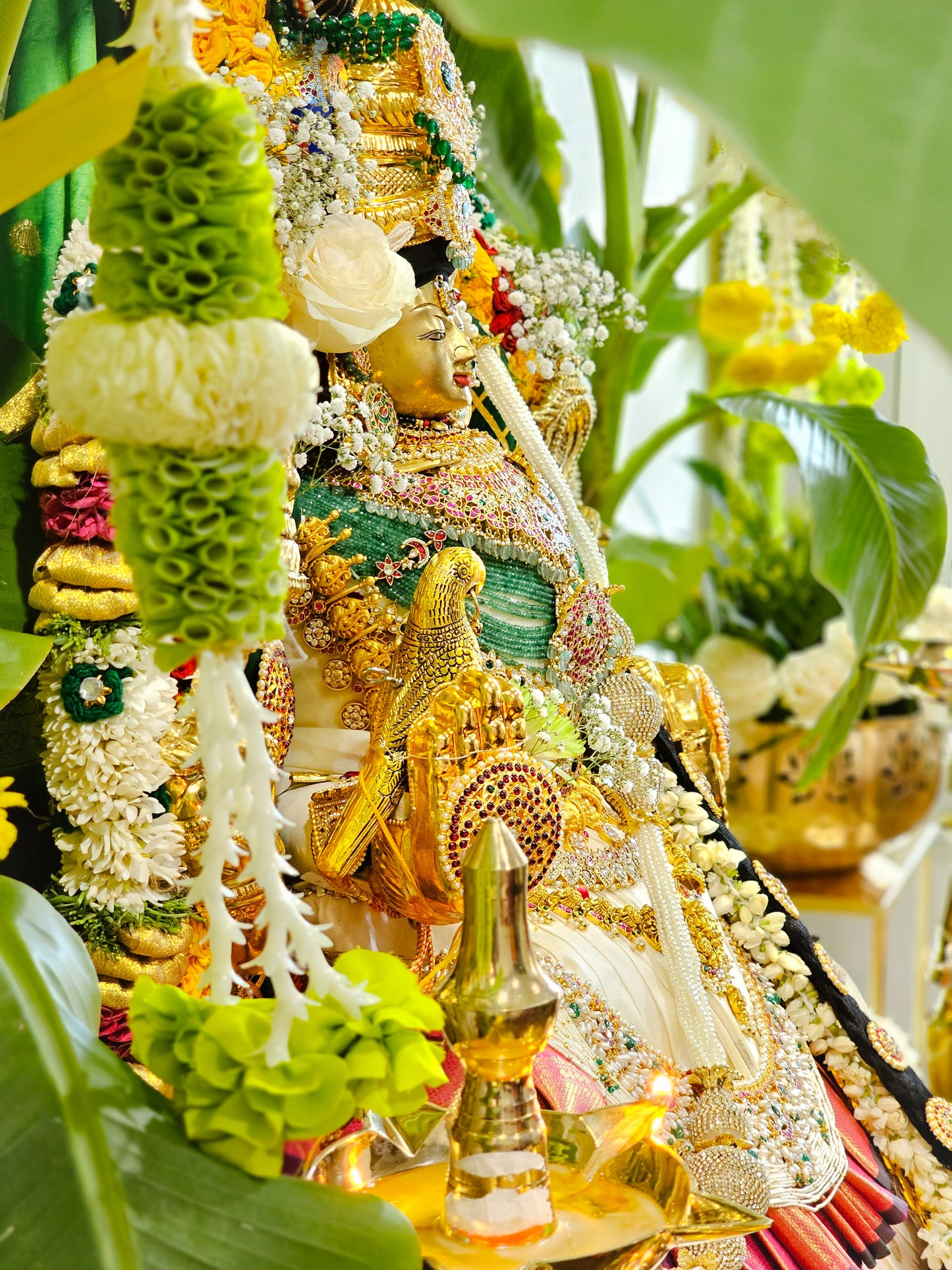 Swarna Chiluka - Gold Parrot for Ammavaru Alankaram