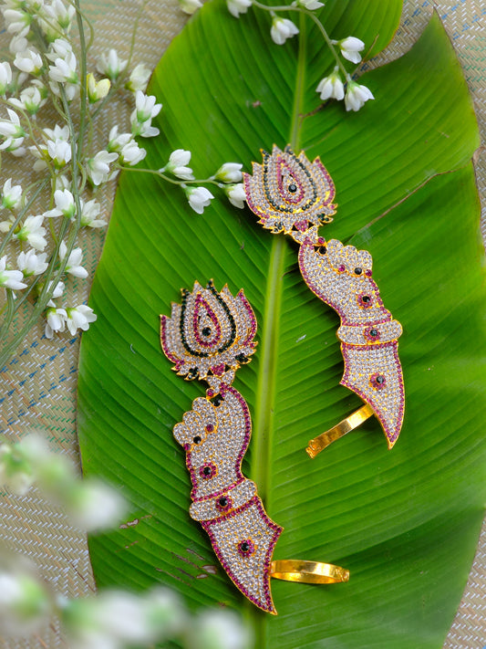Shanta Padma – Stone Lotus Hands for Deity Decoration