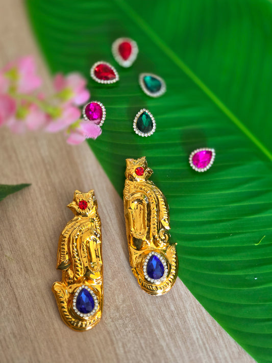 Ratna Bindu Swarna Kundalam - Set if 3 colors