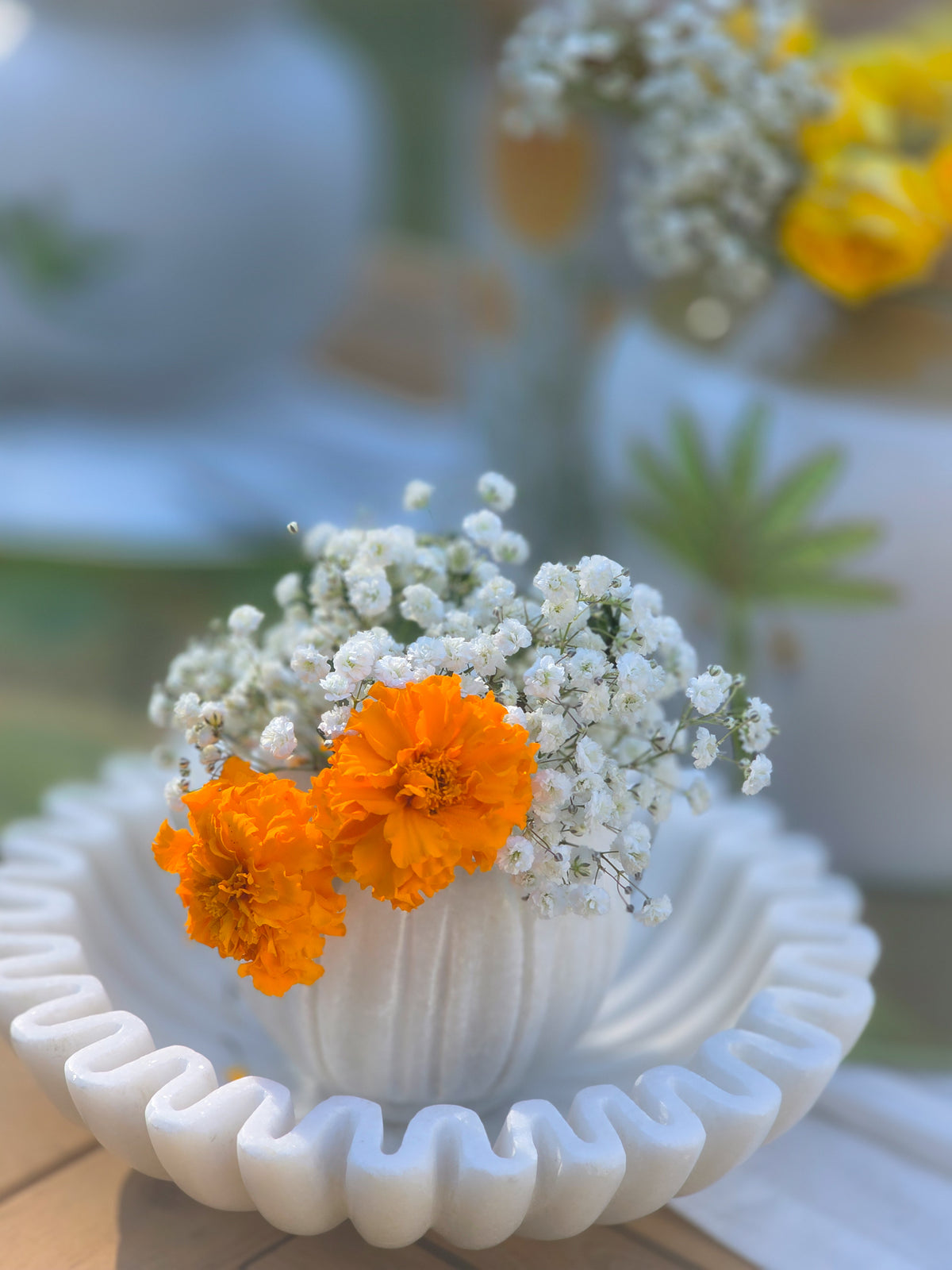 Tulip Blossom Marble votive