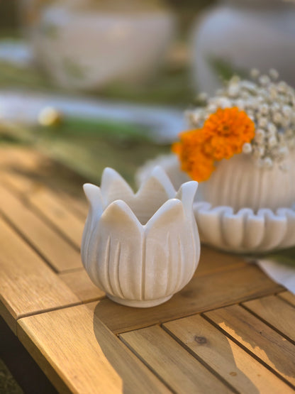 Tulip Blossom Marble votive