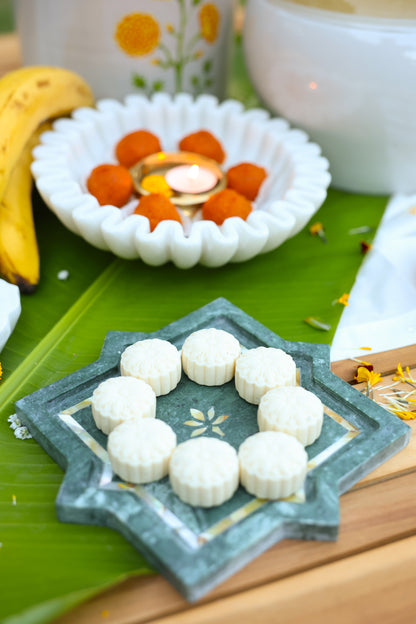 Emerald Green Square Marble Plate