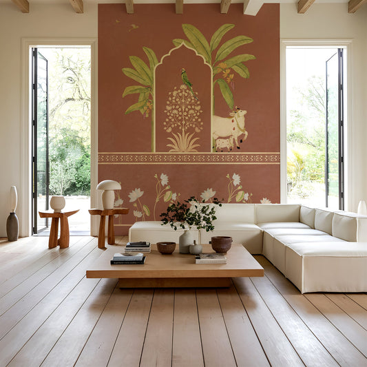Avian Elegance | Pichwai and Architecture | My Space of Joy