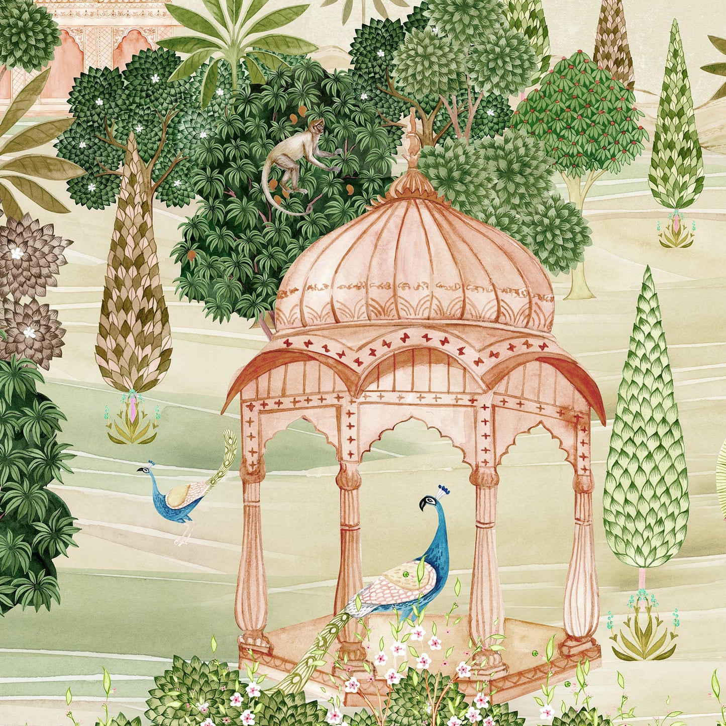 Vivid Winged Beings | Pichwai and Architecture | My Space of Joy