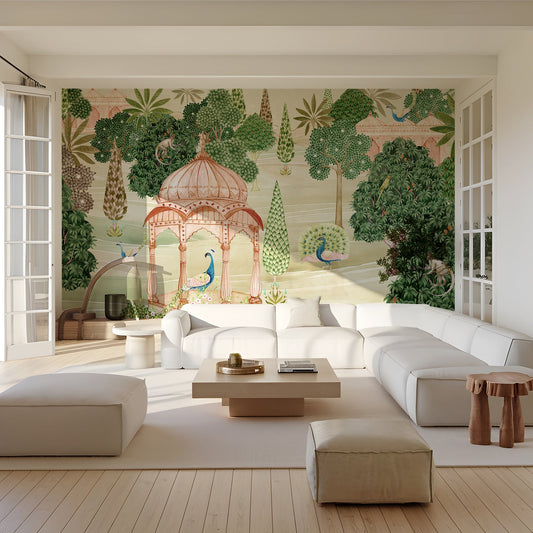 Vivid Winged Beings | Pichwai and Architecture | My Space of Joy