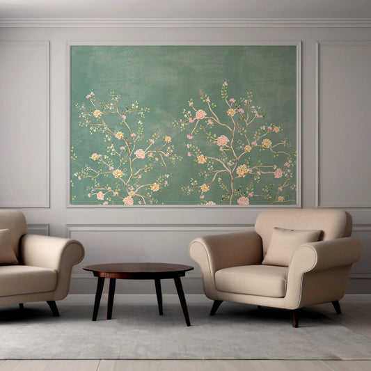 Ephemeral Elegance Dark Green | Chinoiseries | My Space of Joy