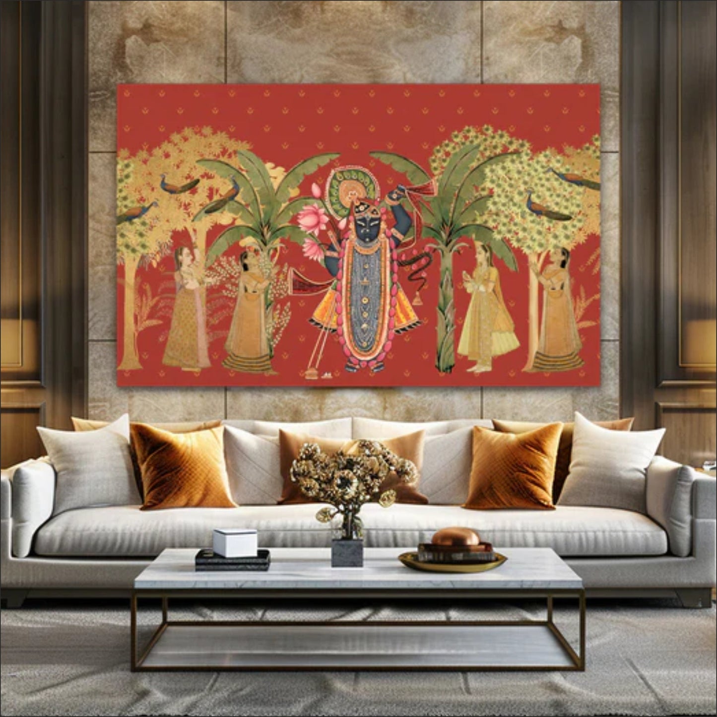 Pichwai Shrinathji | Pichwai and Architecture | My Space of Joy