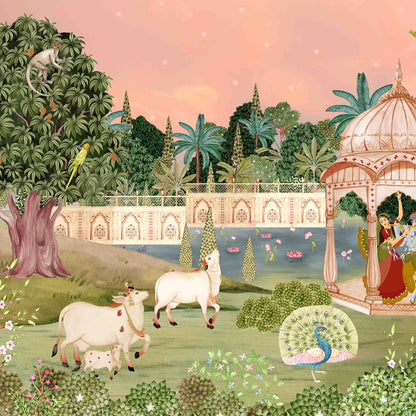 Rasleela With Radha Krishna | Pichwai and Architecture | My Space of Joy