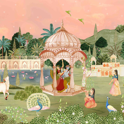 Rasleela With Radha Krishna | Pichwai and Architecture | My Space of Joy