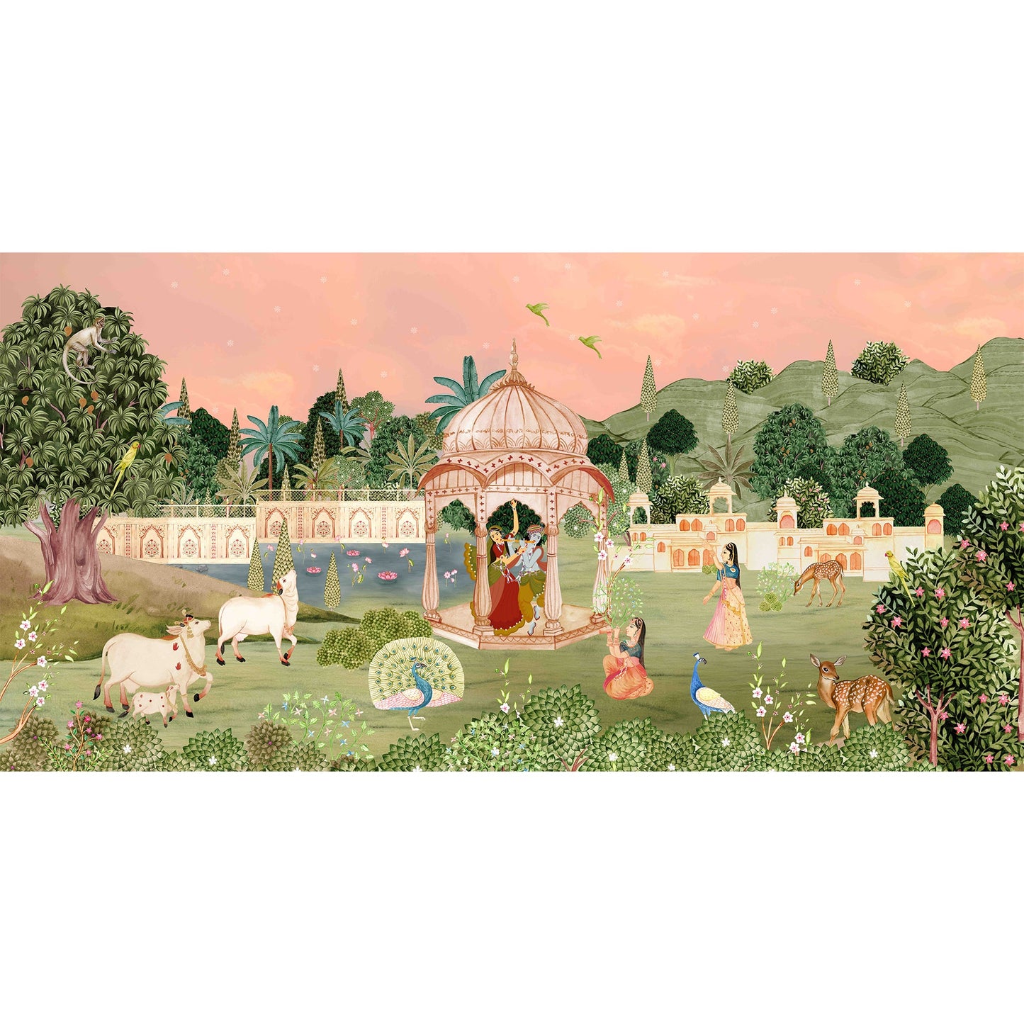 Rasleela With Radha Krishna | Pichwai and Architecture | My Space of Joy