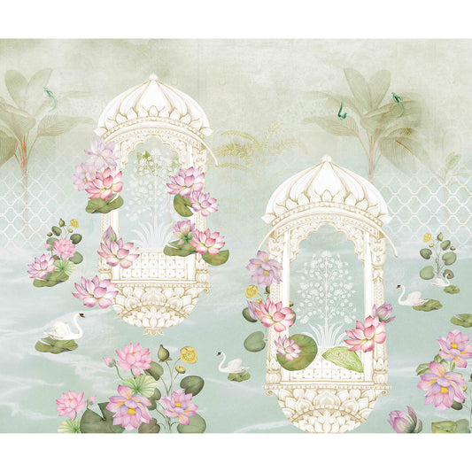 Lotus Garden | Pichwai and Architecture | My Space of Joy