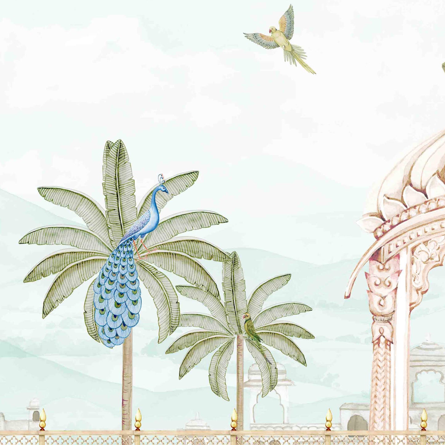 Peacock Whispers | Pichwai and Architecture | My Space of Joy
