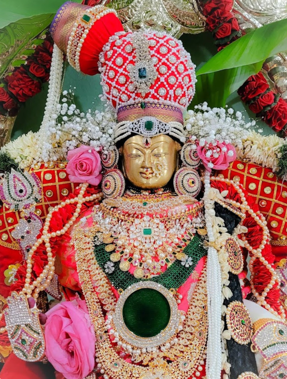 Mutyam Kiritam – Pearl Crown for Deity Alankaram