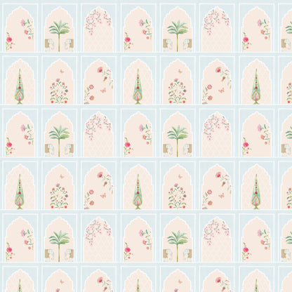 Subtle Blue Arches | Pichwai and Architecture | My Space of Joy