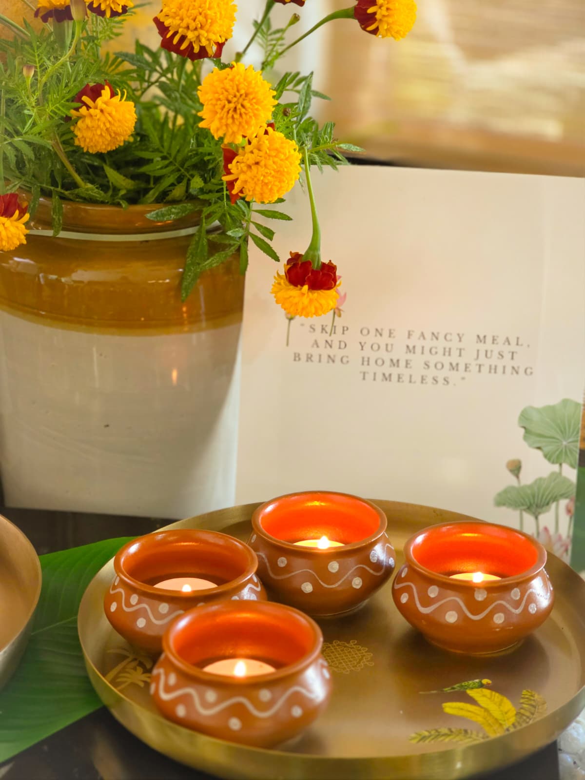Matti kunda -  Diya/Dessert bowl set of 4
