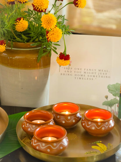 Matti kunda -  Diya/Dessert bowl set of 4