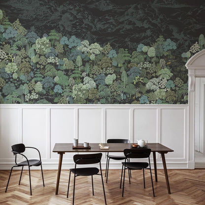 Deep Forest | Moody Botanical Wallpaper