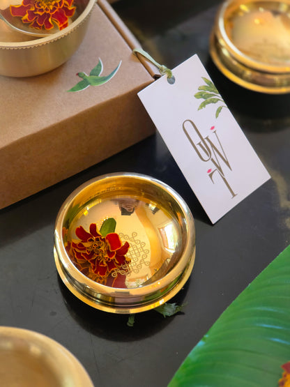 Brass prasadam bowl