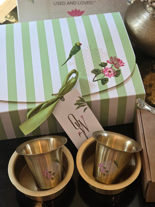Brass dabara set Gift box