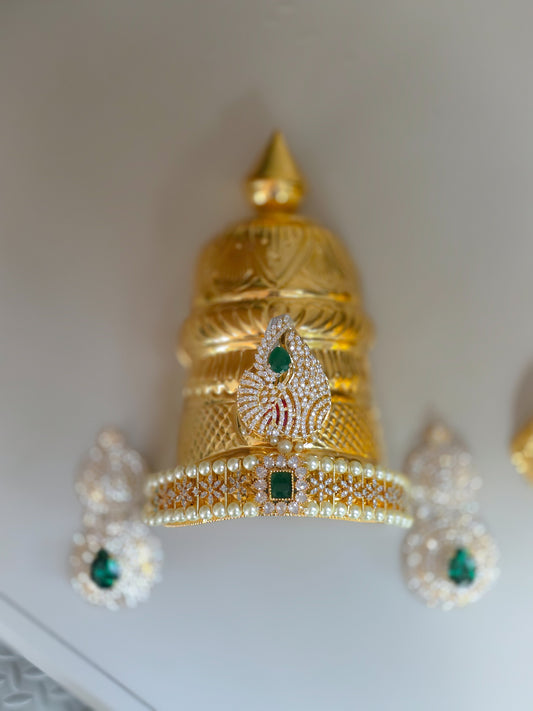 Rohini Kiritam – Pacha (Green Diamond inspired crown)